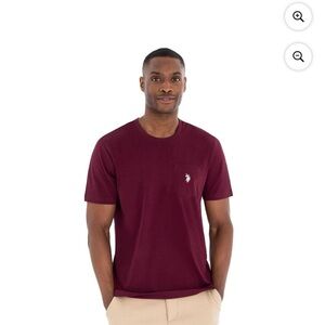 U.S. Polo Assn. Maroon Short Sleeve Tee